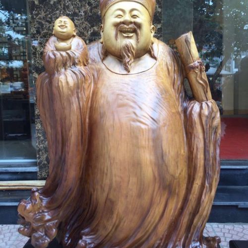 Tượng Gỗ Phong Thủy Lâm Sâm LS148