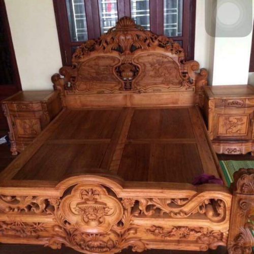 Phản, Giường Gỗ Lâm Sâm LS232