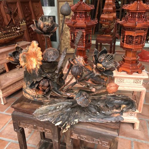 Tượng Gỗ Phong Thủy Lâm Sâm LS600