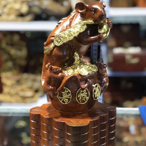 Tượng Gỗ Phong Thủy Lâm Sâm LS642