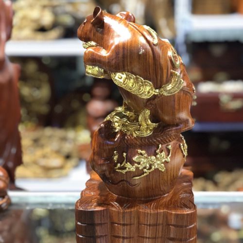 Tượng Gỗ Phong Thủy Lâm Sâm LS645