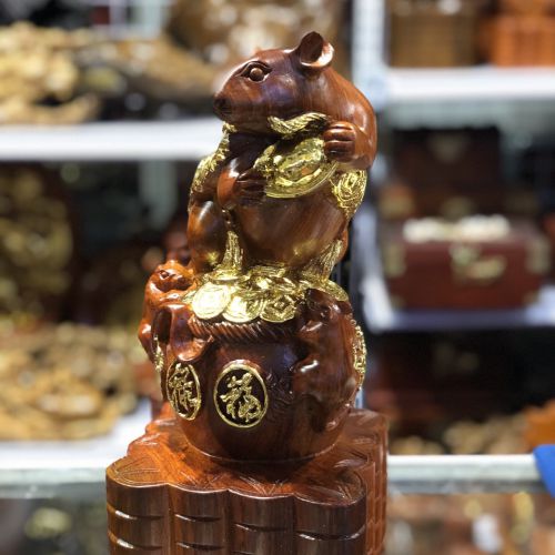 Tượng Gỗ Phong Thủy Lâm Sâm LS646