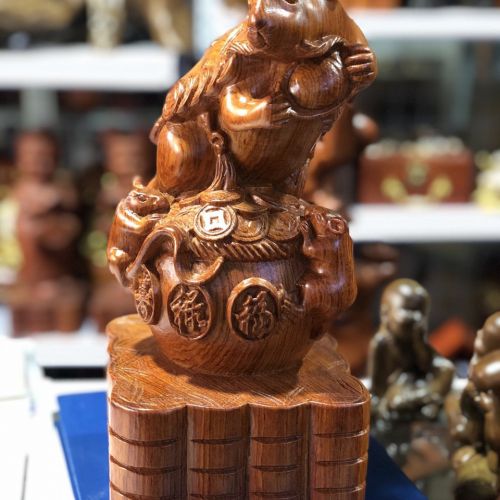 Tượng Gỗ Phong Thủy Lâm Sâm LS685